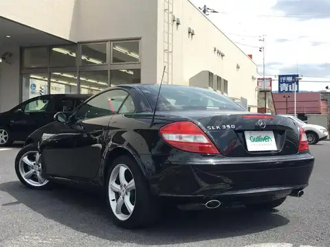 カタログ画像：ＳＬＫ （SLK） ＳＬＫ３５０ 2004年9月 CBA-171456 3500cc オブシディアンブラック（Ｍ） 燃費8.5km / l バック