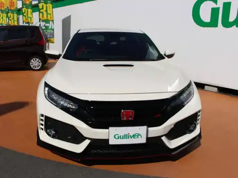 カタログ画像：シビック （CIVIC） タイプＲ 2019年10月 DBA-FK8 2000cc チャンピオンシップホワイト 燃費12.8km / l フロント