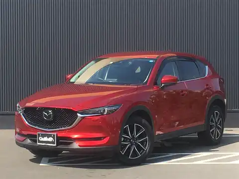 カタログ画像：ＣＸ－５ （CX-5） ２５Ｓ Ｌパッケージ 2017年2月 DBA-KF5P 2500cc ソウルレッドクリスタルメタリック 燃費14.6km / l バック