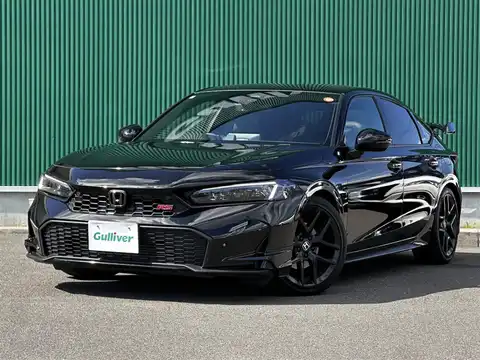 カタログ画像：シビック （CIVIC） タイプＲ レーシングブラックパッケージ 2025年9月 6BA-FL5 2000cc クリスタルブラック・パール 燃費12.5km / l 外装