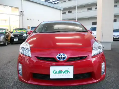 カタログ画像：プリウス （PRIUS） Ｇ 2009年5月 DAA-ZVW30 1800cc レッドマイカメタリック 燃費30.4km / l フロント