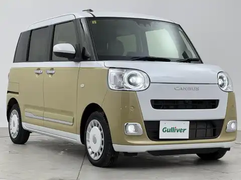 ダイハツ,ムーヴキャンバス,ストライプスＧターボ ｅｃｏ ＩＤＬＥ非装着車,2023年4月