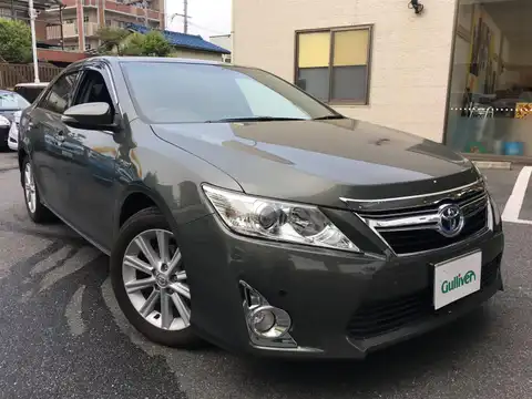 カタログ画像：カムリ （CAMRY） ハイブリッド レザーパッケージ 2013年9月 DAA-AVV50 2500cc グレーメタリック 燃費23.4km / l メイン（その他）