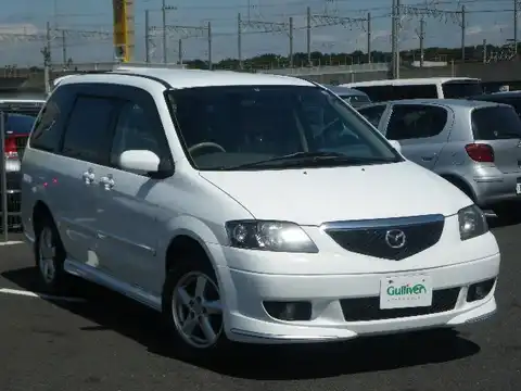 カタログ画像：ＭＰＶ （MPV） スポーツ 2002年4月 GH-LW3W 2300cc ピュアホワイト 燃費10.0km / l メイン