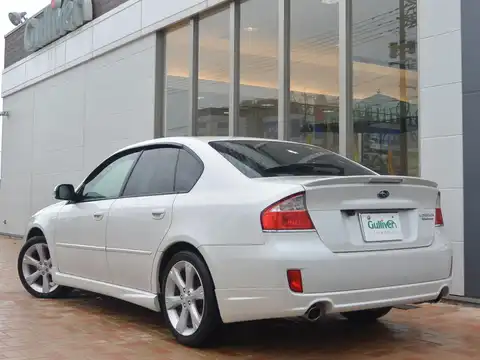 カタログ画像：レガシィＢ４ （LEGACY B4） ２．０ＲスペックＢ 2007年5月 ABA-BL5 2000cc サテンホワイト・パール 燃費13.0km / l バック