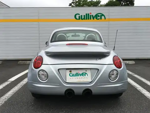 カタログ画像：コペン （COPEN） ファーストアニバーサリーエディション 2003年7月 LA-L880K 660cc ＤＣ・ブライトシルバーメタリック 燃費15.2km / l バック