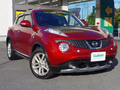 カタログ画像：ジューク （JUKE） １６ＧＴ タイプＶ 2014年4月 CBA-F15 1600cc ラディアントレッド（ＰＭ）orパッションレッド 燃費13.0km / l メイン