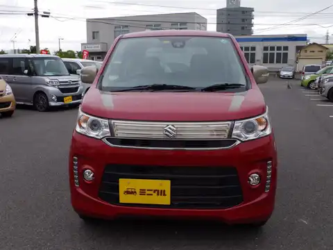 カタログ画像：ワゴンＲスティングレー （WAGON R STINGRAY） Ｊスタイル 2014年12月 DAA-MH44S 660cc フェニックスレッドパール 燃費32.4km / l フロント