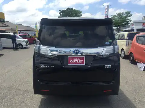 カタログ画像：ヴェルファイアハイブリッド （VELLFIRE HYBRID） ハイブリッドＸ 2015年1月 DAA-AYH30W 2500cc ブラック 燃費19.4km / l バック