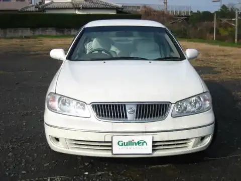 カタログ画像：ブルーバードシルフィ （BLUEBIRD SYLPHY） １８Ｖｉ－４ 2004年4月 TA-QNG10 1800cc ホワイトパール（３Ｐ） 燃費12.2km / l フロント