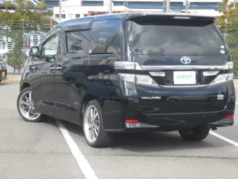 カタログ画像：ヴェルファイアハイブリッド （VELLFIRE HYBRID） ハイブリッドＸ 2011年11月 DAA-ATH20W 2400cc ブラック 燃費17.0km / l バック