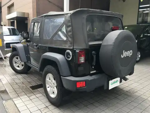 カタログ画像：ジープ・ラングラー （JEEP WRANGLER） ルビコン６ＭＴ 2007年3月 ABA-JK38S 3800cc ブラッククリアコート 燃費7.3km / l バック