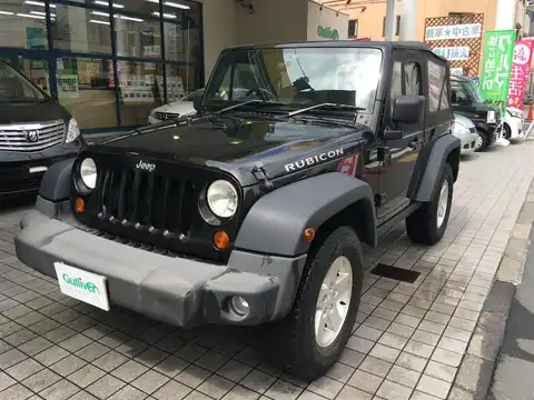 カタログ画像：ジープ・ラングラー （JEEP WRANGLER） ルビコン６ＭＴ 2007年3月 ABA-JK38S 3800cc ブラッククリアコート 燃費7.3km / l フロント