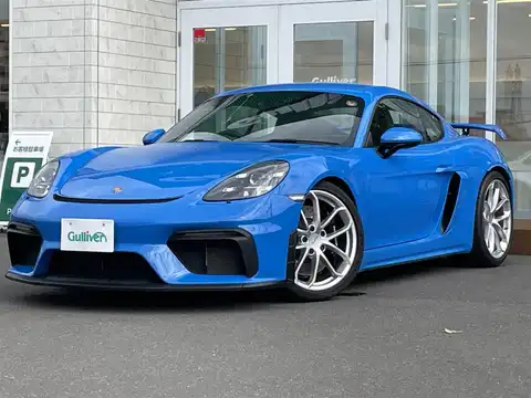 カタログ画像：７１８ケイマン （718 CAYMAN） ７１８ケイマンＧＴ４ 2022年6月 7BA-982L40 4000cc シャークブルー メイン（その他）