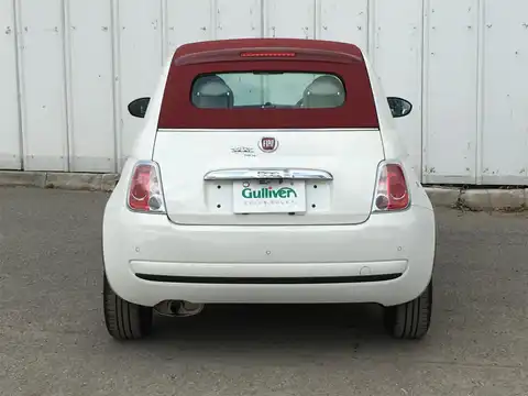 カタログ画像：５００Ｃ （500C） １．２ ポップ 2010年8月 ABA-31212 1200cc ボサノバホワイト 燃費17.6km / l バック