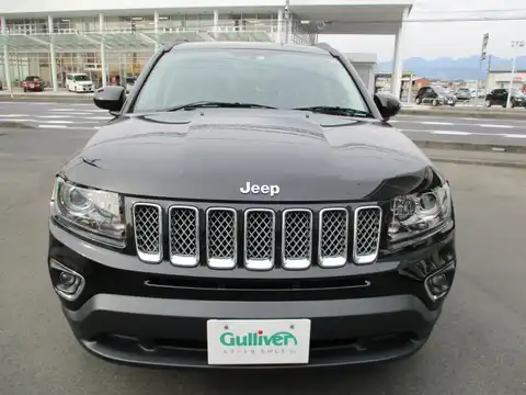 カタログ画像：ジープ・コンパス （JEEP COMPASS） リミテッド 2015年3月 ABA-MK4924 2400cc ブラッククリアコート 燃費10.7km / l フロント