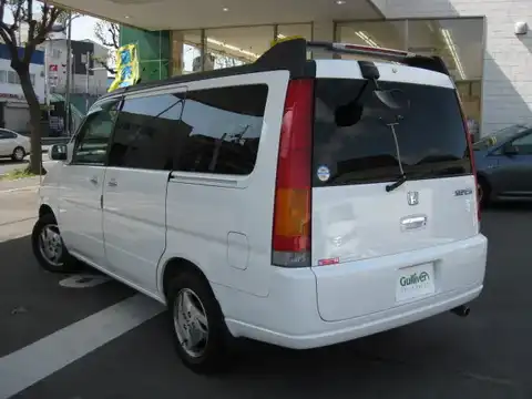 カタログ画像：ステップワゴン （STEPWAGON） デラクシー 回転対座シート 2000年8月 GF-RF2 2000cc タフタホワイト 燃費10.2km / l 外装