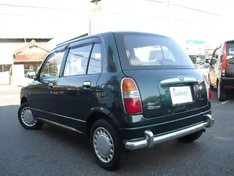 カタログ画像：ミラジーノ （MIRA GINO） ジーノ・ターボ 2004年6月 ABA-L710S 660cc ブリティッシュグリーンマイカ 燃費16.4km / l バック