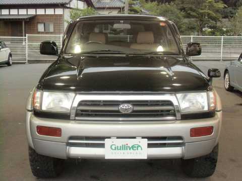 カタログ画像：ハイラックスサーフ （HILUX SURF） ＳＳＲ－Ｘ 1998年8月 GF-VZN185W 3400cc ダークグリーンマイカトーニングＧ 燃費7.7km / l フロント