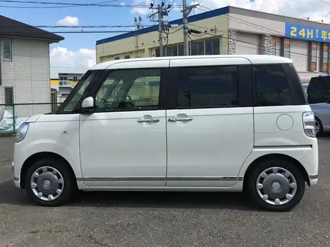 カタログ画像：ムーヴキャンバス （MOVE CANBUS） Ｇメイクアップ ＳＡⅡ 2016年9月 DBA-LA800S 660cc パールホワイトIII 燃費28.6km / l 外装