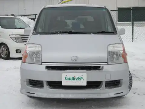 カタログ画像：モビリオ （MOBILIO） Ａ 2003年5月 LA-GB2 1500cc サテンシルバーメタリックorフローライトシルバーメタリック 燃費16.2km / l フロント