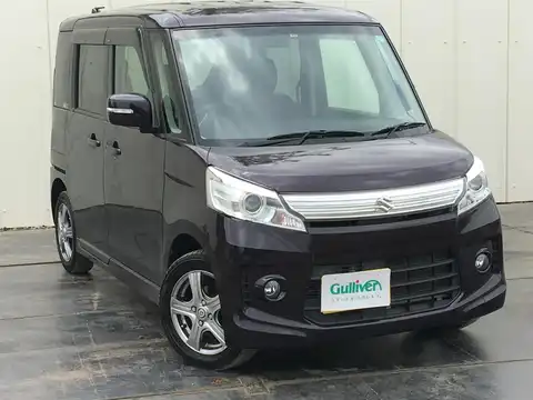 カタログ画像：スペーシアカスタム （SPACIA CUSTOM） ＸＳ（レーダーブレーキサポート装着車） 2014年4月 DBA-MK32S 660cc ミステリアスバイオレットパール 燃費26.8km / l メイン（その他）