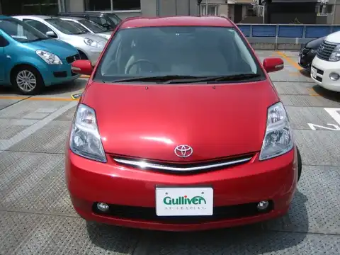 カタログ画像：プリウス （PRIUS） Ｓツーリングセレクション 2008年9月 DAA-NHW20 1500cc レッドマイカメタリック 燃費30.0km / l フロント