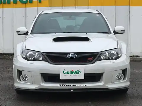 カタログ画像：インプレッサ （IMPREZA） ＷＲＸ ＳＴＩ Ａライン タイプＳ 2011年11月 CBA-GVF 2500cc サテンホワイト・パール 燃費10.0km / l フロント