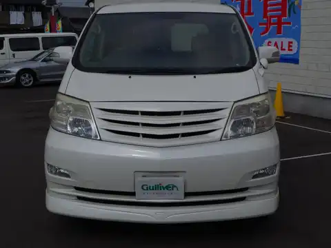 カタログ画像：アルファードＶ （ALPHARD V） ＡＸ 2005年4月 DBA-ANH10W 2400cc ホワイトパールマイカ 燃費9.7km / l フロント