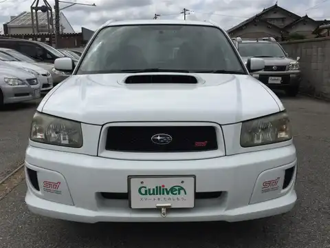 カタログ画像：フォレスター （FORESTER） ＳＴｉバージョン 2004年2月 TA-SG9 2500cc ピュアホワイト 燃費10.0km / l フロント