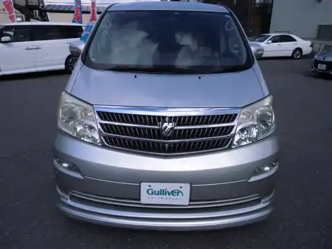 カタログ画像：アルファードＧ （ALPHARD G） ＡＸ Ｌエディション サイドリフトアップシート装着車 2004年2月 CBA-ANH15W 2400cc シルバーメタリック 燃費9.4km / l フロント