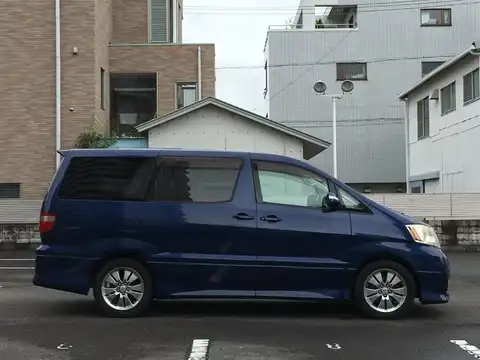 カタログ画像：アルファードＧ （ALPHARD G） ＡＳ プレミアム・アルカンターラバージョン 2004年2月 CBA-ANH10W 2400cc ダークブルーマイカ 燃費9.7km / l 外装