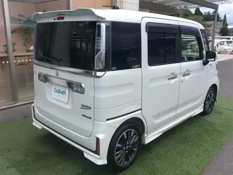 カタログ画像：スペーシアカスタム （SPACIA CUSTOM） ハイブリッドＸＳターボ 2020年8月 4AA-MK53S 660cc ピュアホワイトパールorピュアホワイトパール ブラック2トーンルーフ 燃費19.2km / l 外装