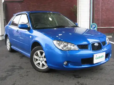 カタログ画像：インプレッサスポーツワゴン （IMPREZA SPORTS WAGON） １．５ｉ 2006年6月 LA-GG2 1500cc ＷＲブルー・マイカ 燃費15.0km / l メイン（その他）