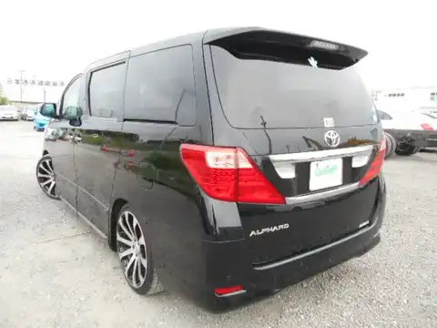 カタログ画像：アルファード （ALPHARD） ２４０Ｘ 2008年8月 DBA-ANH25W 2400cc ブラック 燃費11.4km / l バック