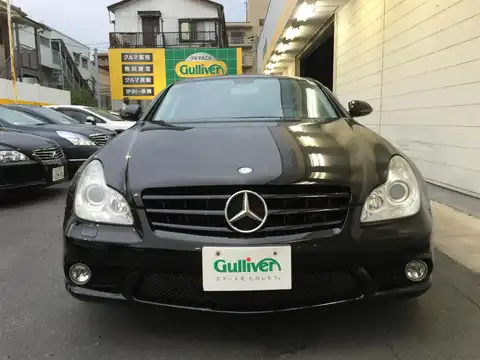 カタログ画像：ＣＬＳクラス （CLS-CLASS） ＣＬＳ６３ ＡＭＧ 2006年9月 DBA-219377 6300cc エメラルドブラック（Ｍ）orオブシディアンブラック（Ｍ） 燃費5.7km / l フロント