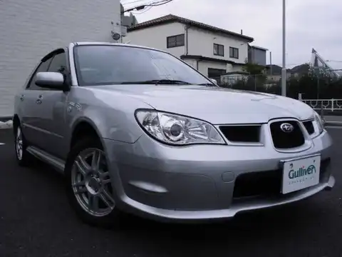 カタログ画像：インプレッサスポーツワゴン （IMPREZA SPORTS WAGON） １．５Ｒ 2006年6月 DBA-GGD 1500cc プレミアムシルバー・メタリック 燃費13.8km / l メイン（その他）