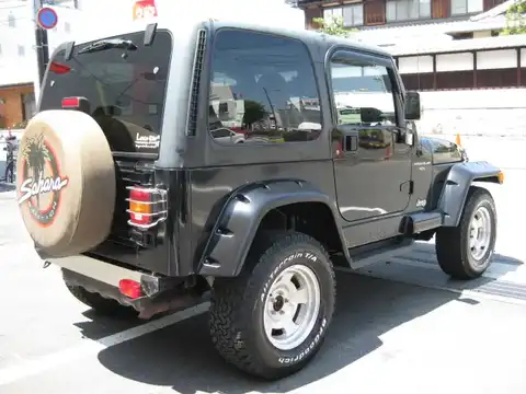 カタログ画像：ジープ・ラングラー （JEEP WRANGLER） サハラ 2002年12月 GH-TJ40S 4000cc ブラッククリアコート 燃費6.3km / l 外装