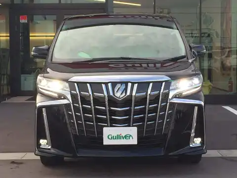 カタログ画像：アルファード （ALPHARD） ２．５Ｓ Ｃパッケージ 2018年10月 DBA-AGH35W 2500cc ブラック 燃費12.0km / l フロント