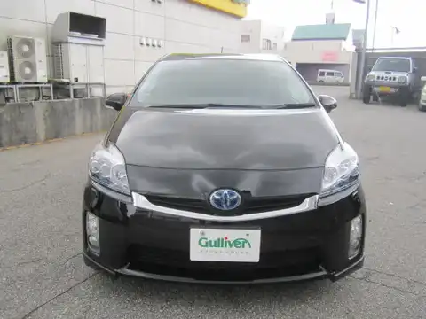 カタログ画像：プリウス （PRIUS） Ｇツーリングセレクション・レザーパッケージ 2009年5月 DAA-ZVW30 1800cc ブラック 燃費35.5km / l フロント