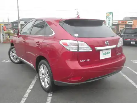 カタログ画像：ＲＸ （RX） ＲＸ４５０ｈ バージョンＬ エアサスペンション 2009年4月 DAA-GYL16W 3500cc レッドマイカクリスタルシャイン 燃費18.8km / l バック