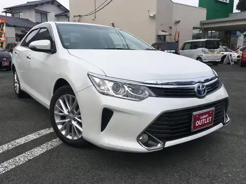 カタログ画像：カムリ （CAMRY） ハイブリッド Ｇパッケージ 2015年10月 DAA-AVV50 2500cc ホワイトパールクリスタルシャイン 燃費23.4km / l メイン（その他）