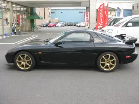 カタログ画像：ＲＸ－７ （RX-7） タイプＲバサースト 2001年12月 GF-FD3S 1400cc ブリリアントブラック 燃費8.1km / l 外装