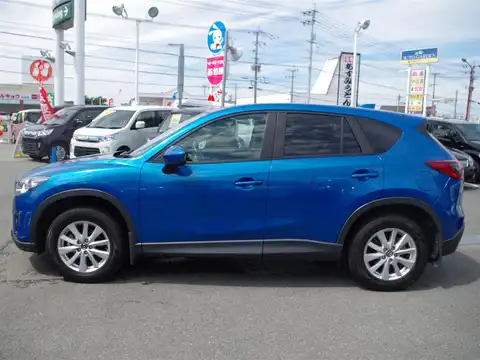 カタログ画像：ＣＸ－５ （CX-5） ＸＤ 2012年9月 LDA-KE2AW 2200cc スカイブルーマイカ 燃費18.0km / l 外装