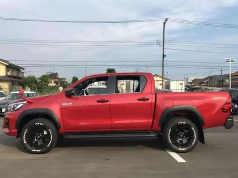 カタログ画像：ハイラックス （HILUX） Ｚ ブラックラリーエディション 2019年10月 QDF-GUN125 2400cc クリムゾンスパークレッドメタリック 燃費11.8km / l 外装