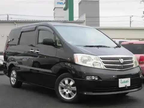 カタログ画像：アルファードＧ （ALPHARD G） ＭＺ 2005年4月 TA-MNH10W 3000cc ブラックマイカ 燃費8.9km / l メイン（その他）