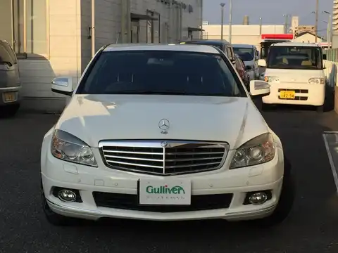 カタログ画像：Ｃクラス （C-CLASS） Ｃ２５０エレガンス 2008年10月 DBA-204052 2500cc カルサイトホワイト（Ｓ） 燃費9.3km / l フロント