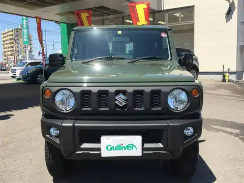 カタログ画像：ジムニー （JIMNY） ＸＬ 2019年10月 3BA-JB64W 660cc ジャングルグリーン 燃費13.2km / l フロント