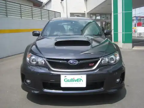 カタログ画像：インプレッサ （IMPREZA） ＷＲＸ ＳＴＩ Ａライン タイプＳ パッケージ 2014年4月 CBA-GVF 2500cc ダークグレー・メタリック 燃費9.0km / l フロント