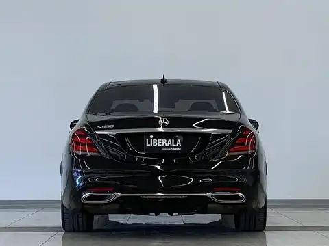 カタログ画像：Ｓクラス （S-CLASS） Ｓ４５０エクスクルーシブ 2018年3月 DAA-222058 3000cc マグネタイトブラック（Ｍ）orオブシディアンブラック（Ｍ） 燃費12.5km / l バック